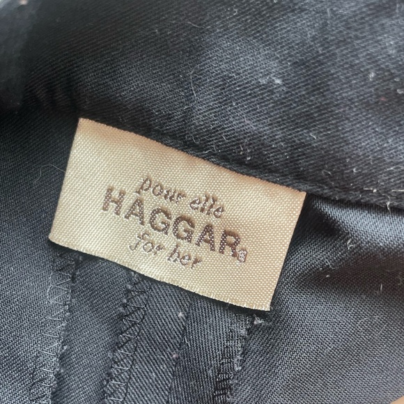 Vintage Haggar High Rise Black Dress Pants Trousers - Picture 4 of 8